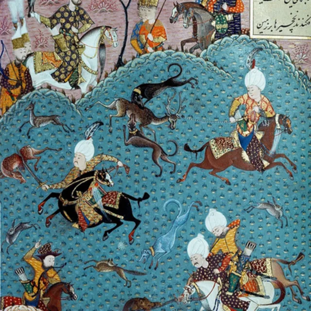 Süleymannâme'den av sahnesi minyatürü, 16. yüzyıl